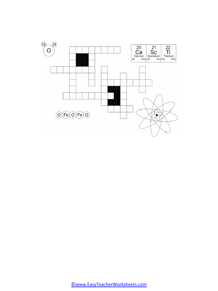 Chemicals Worksheet | PDF