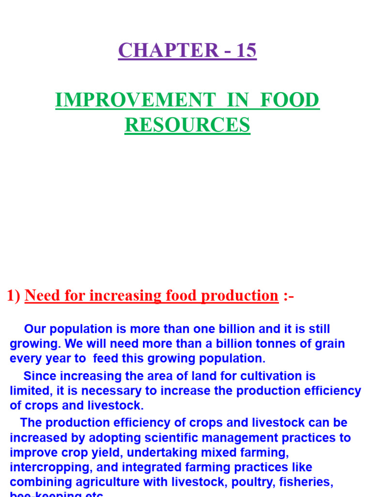 Enhancing Food Production Efficiency | PDF | Legume | Crops