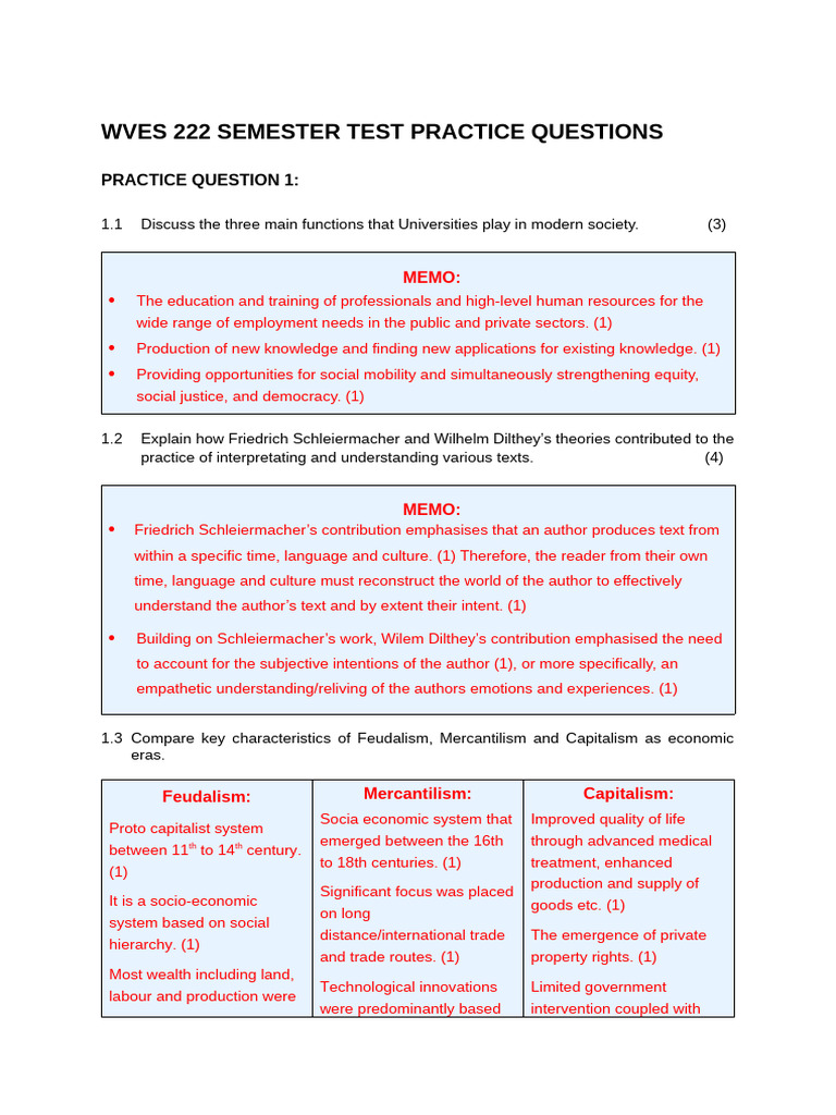 WVES 222 Test Practice Questions Guide | PDF | Jürgen Habermas ...