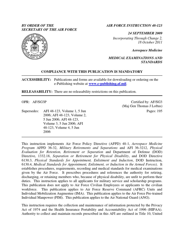 Afi48 123 | PDF | United States Air Force | Officer (Armed Forces)
