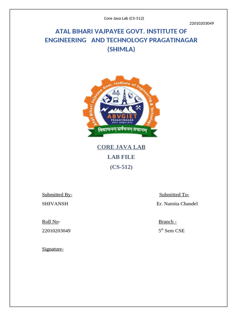 Mukul Java File | PDF | Java Platform | Computer Science