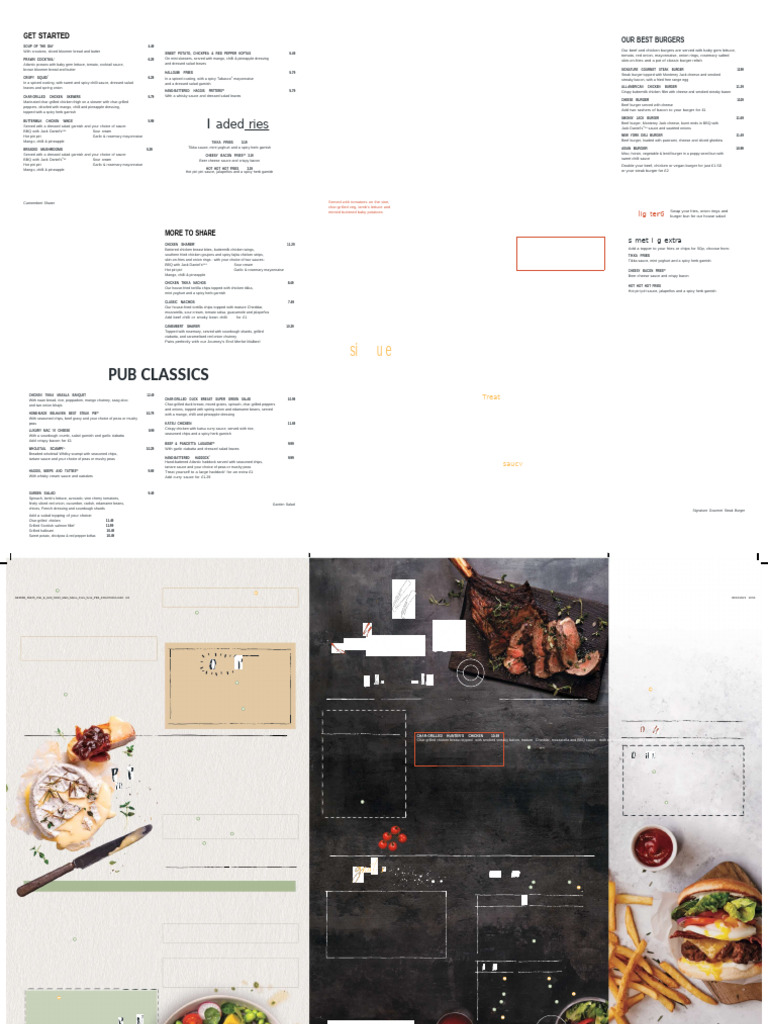 Indian Menu Template 23 | PDF | Hamburgers | Sauce