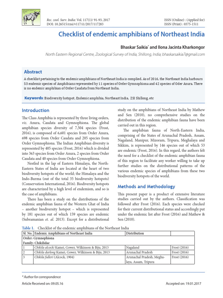 Ijeditor1,+10 117283+final+ | PDF | Amphibian | Herpetology