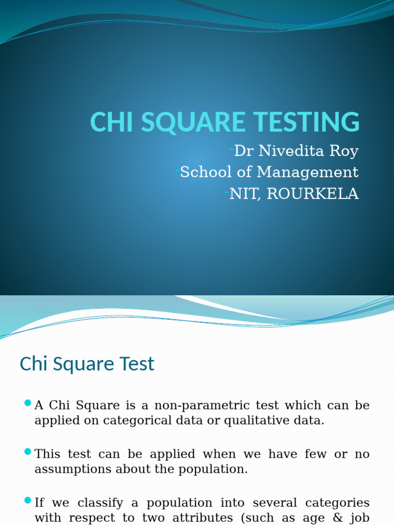 Understanding Chi Square Testing | PDF | Computers