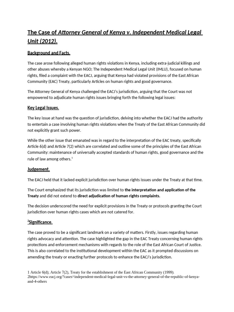 AG V IMLU | PDF | Human Rights | Treaty
