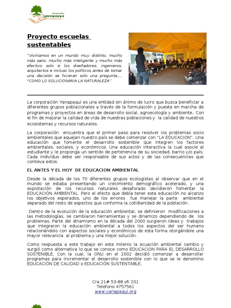 Proyecto Escuelas Sustentables - 