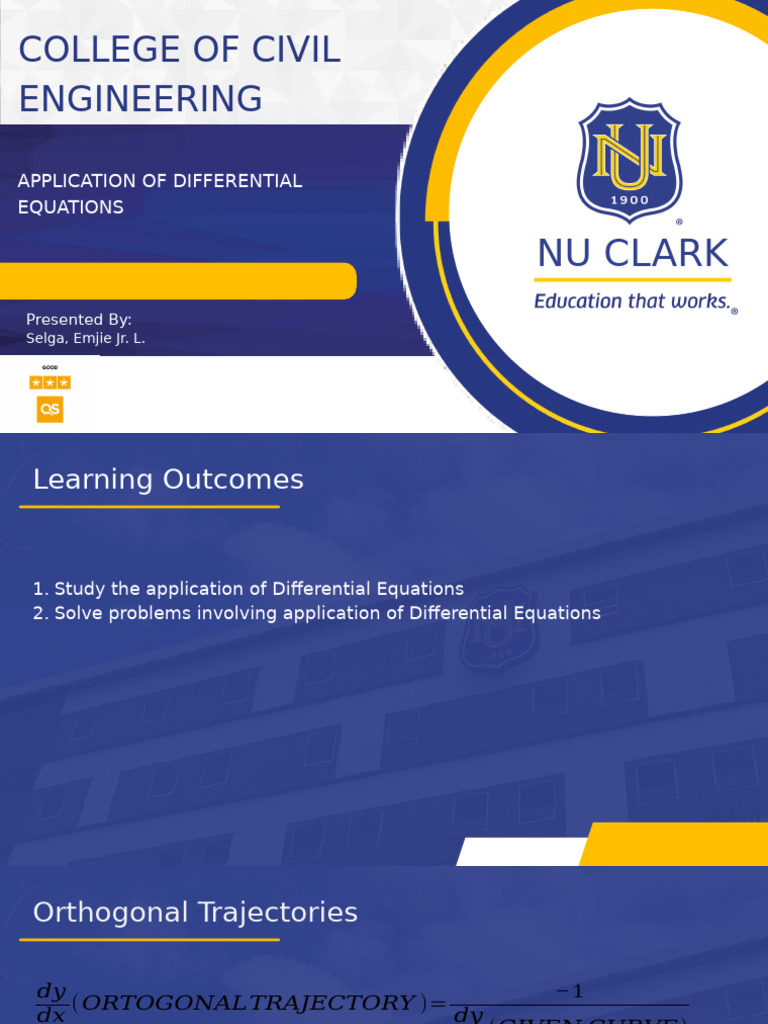 Applications of Orthogonal Trajectories | PDF | Teaching Methods ...