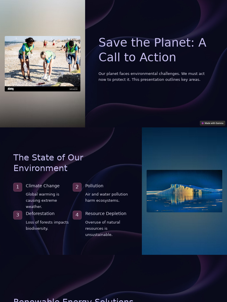 Save The Planet A Call To Action | PDF