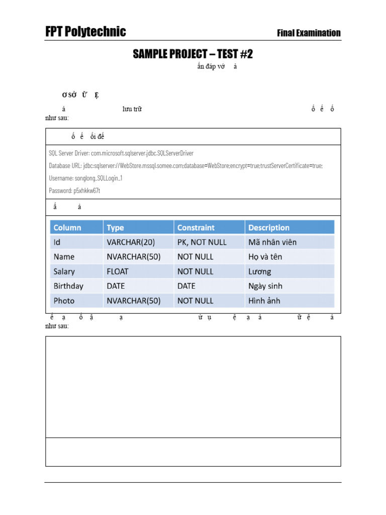 Sample Project Test E2 | PDF