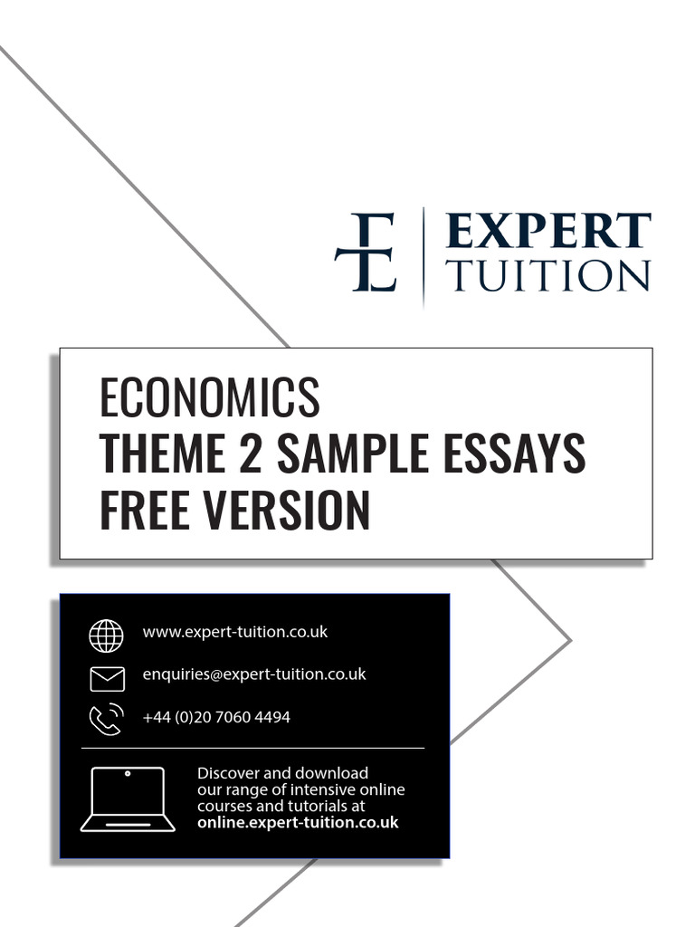A-Level Economics Theme 2 Essays | PDF | Fiscal Policy | Investing