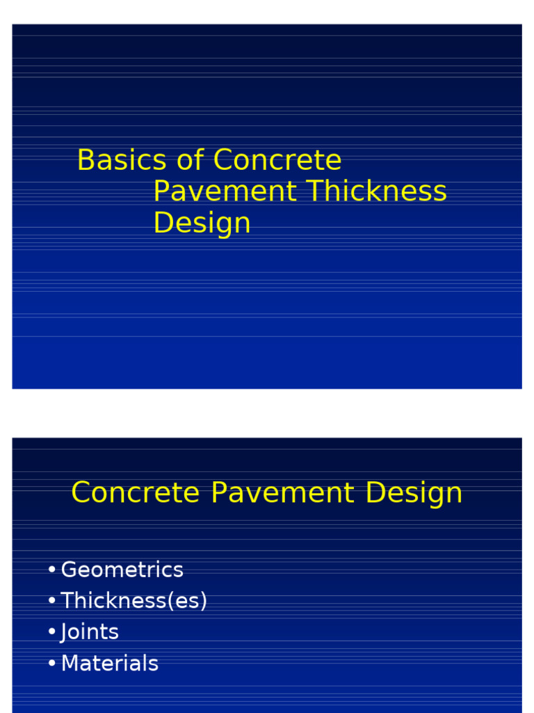 Concrete Pavement | PDF | Road Surface | Fatigue (Material)