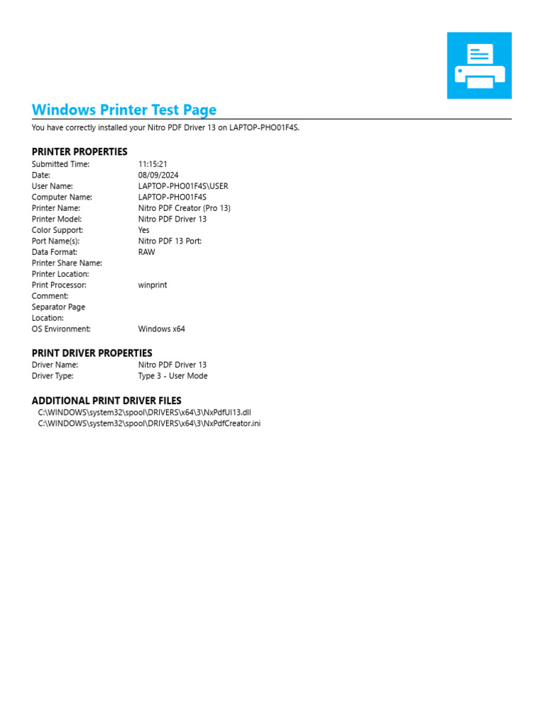 Test Page | PDF | Computers | Technology & Engineering