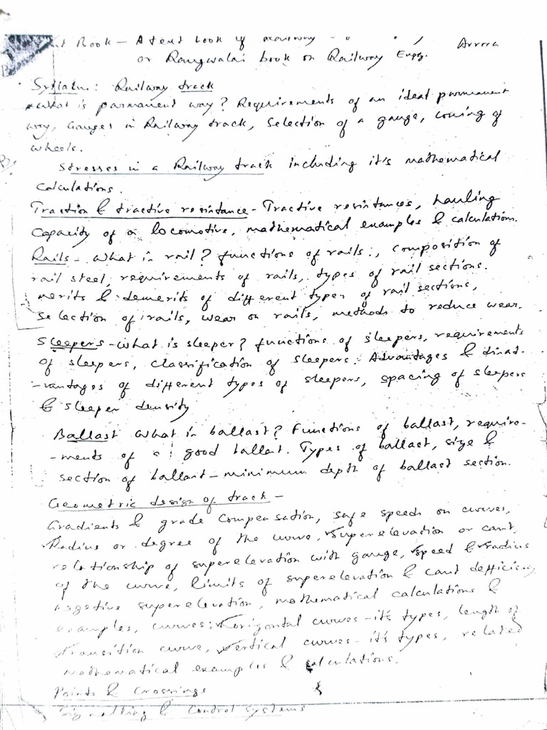 1st Set of Transportation Class Note | PDF