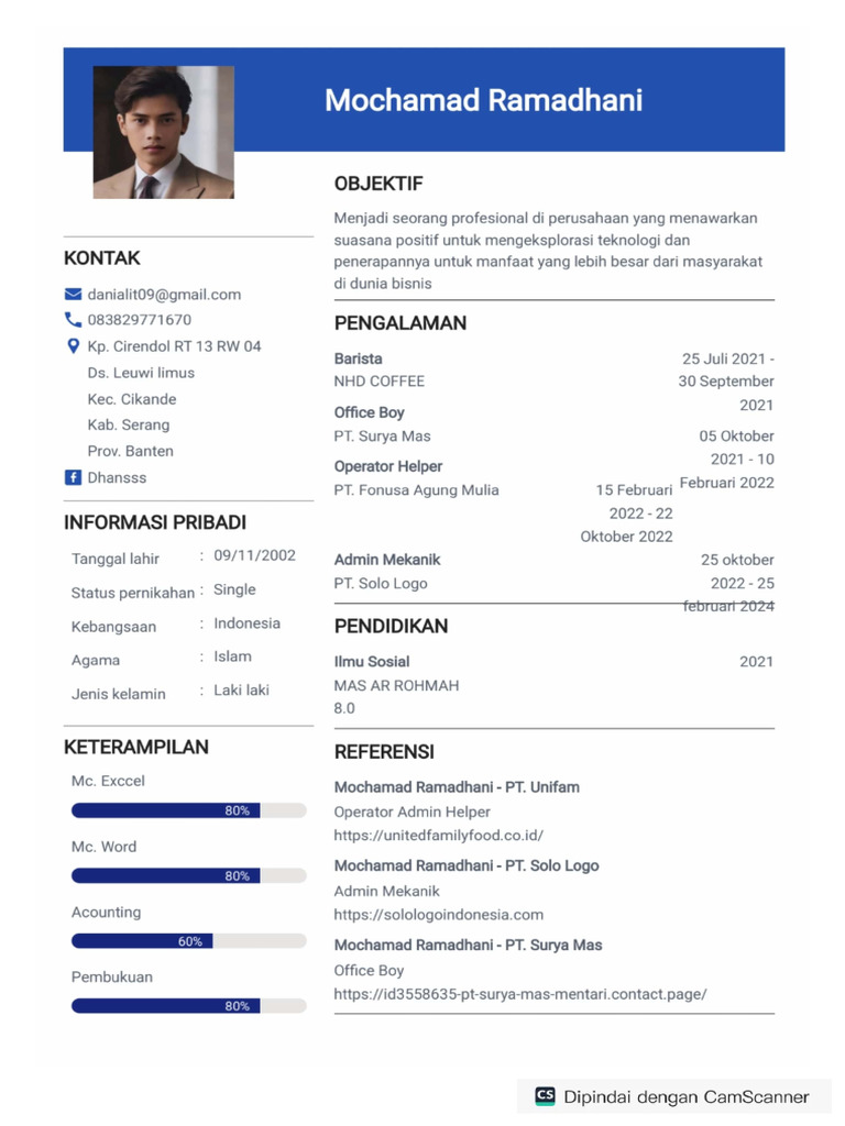 Contoh Resume PDF