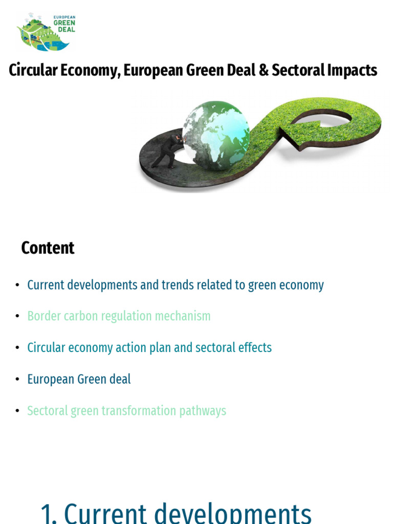 Circular Economy and Green Deal Insights | PDF | Climate Change ...