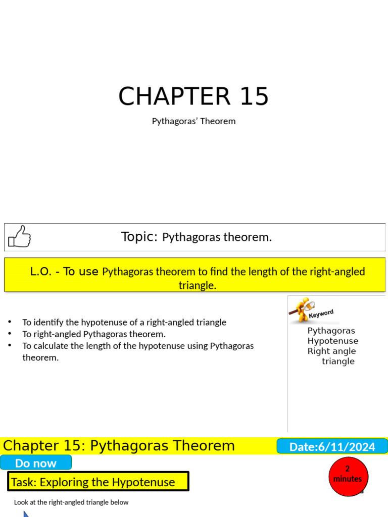 Pythagoras Theorem in Right Triangles | PDF | Triangle | Geometry