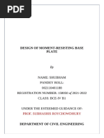 Column Base Plate Design Guide | PDF | Column | Bending
