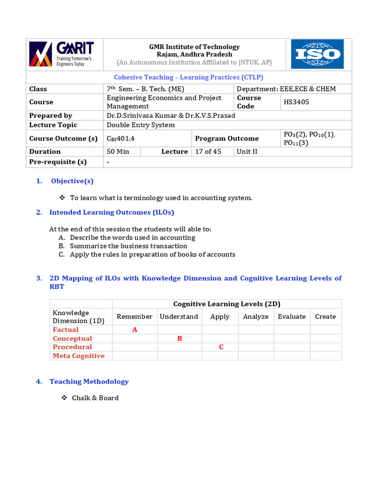 Notes-17Double Entry System | PDF | Debits And Credits | Business Economics