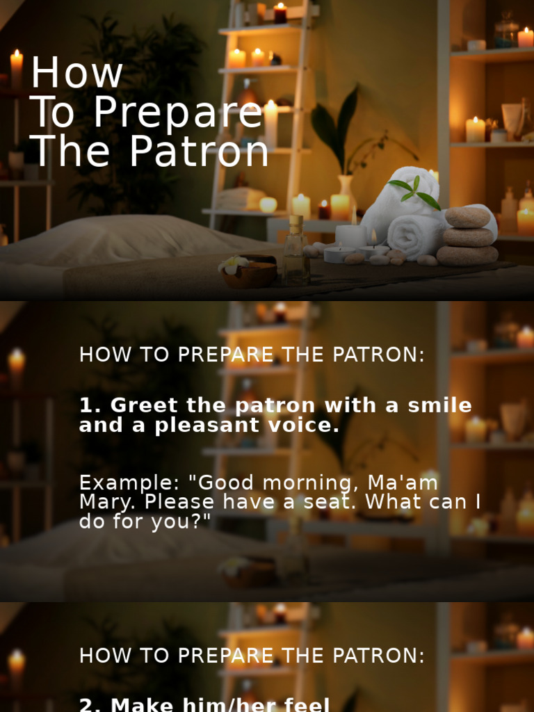 Patron Preparation Guide for Therapists | PDF