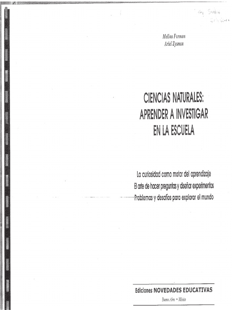 Furman.m. Ciencias Naturales. Aprender A Investigar en La Escuela | PDF