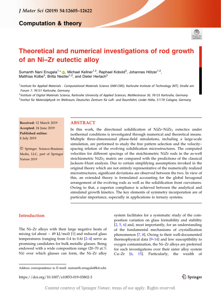 Theoretical and Numerical Investigations of Rod GR | PDF | Physical ...
