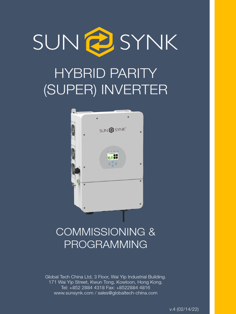 Training Manual Sunsynk - Part 2 v1.2 | PDF