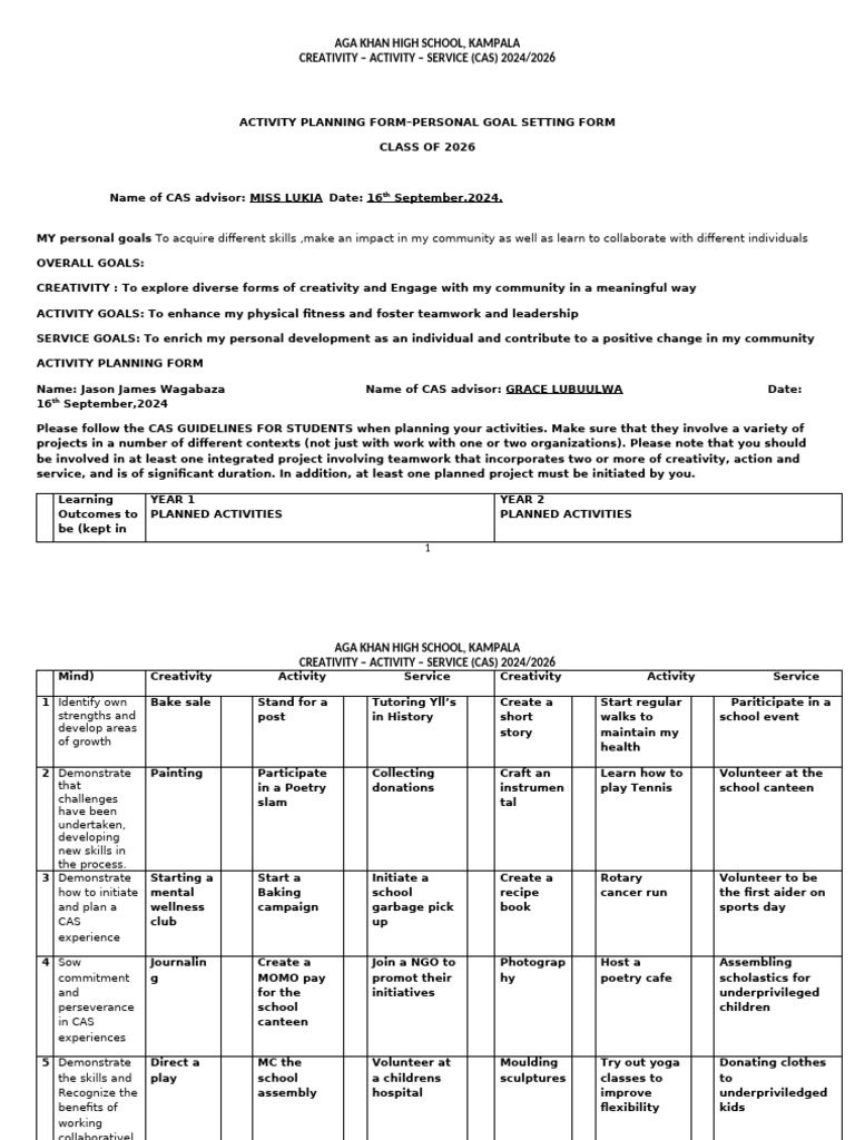 Blank activity planning form class of 2026 autorecovered 1 pdf