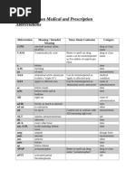 SIG Code Abbreviations | PDF | Pharmacology | Pharmacy