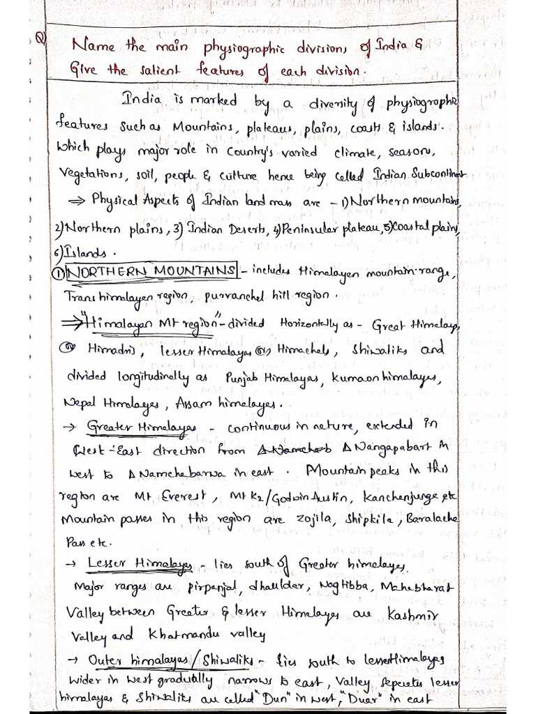 Physiography of India | PDF