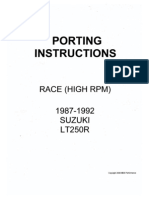 ATV Suzuki LT250r 88-92 Porting Instruction
