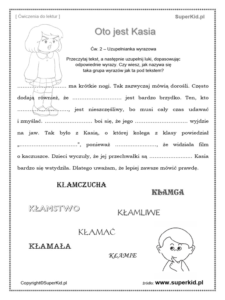 Test Z Lektury Oto Jest Kasia Lektury Oto Jest Kasia 2 - Kopia | PDF