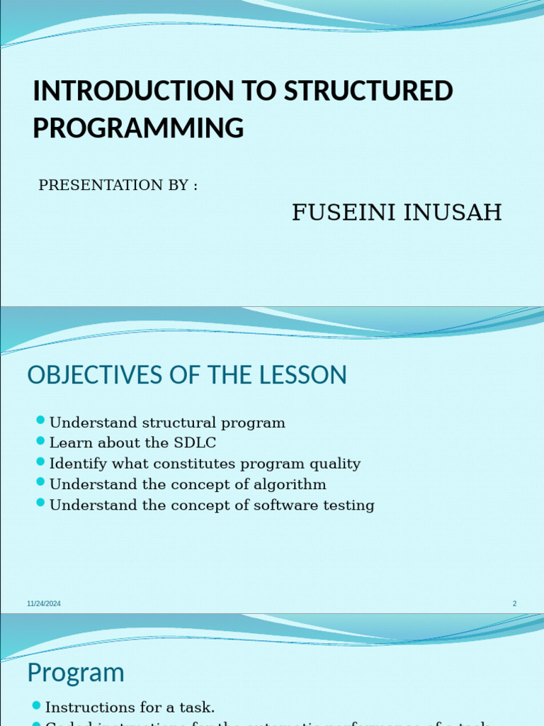 Introduction To Programming | PDF | Computer Program | Programming