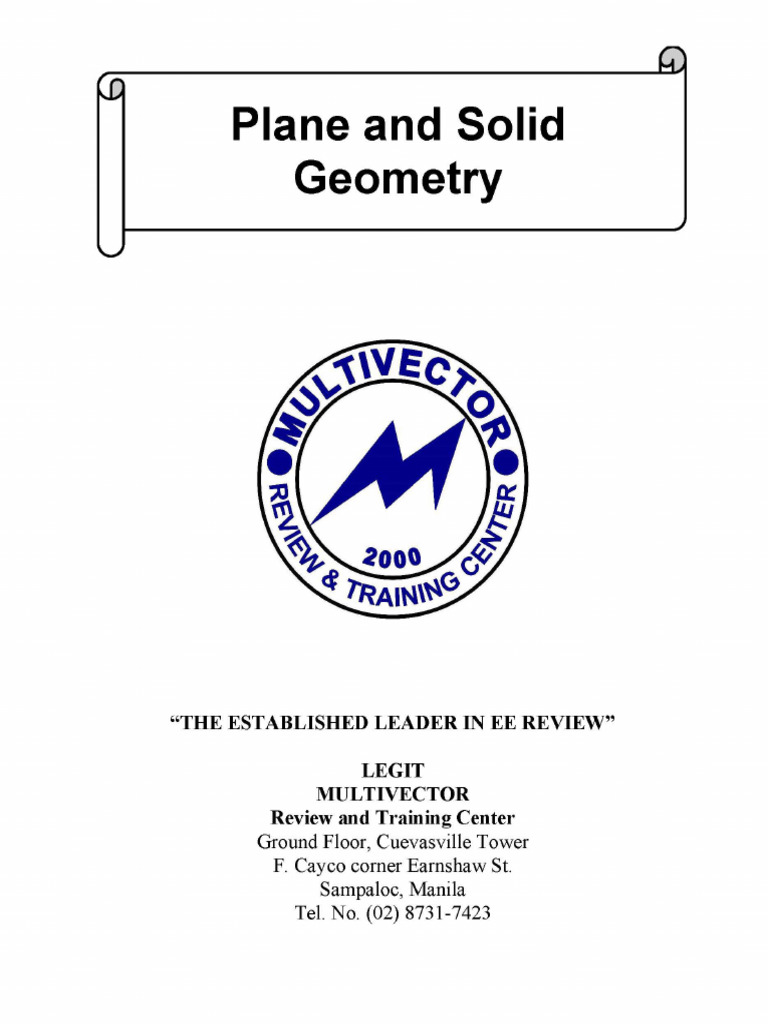 03 - Plane and Solid Geometry | PDF