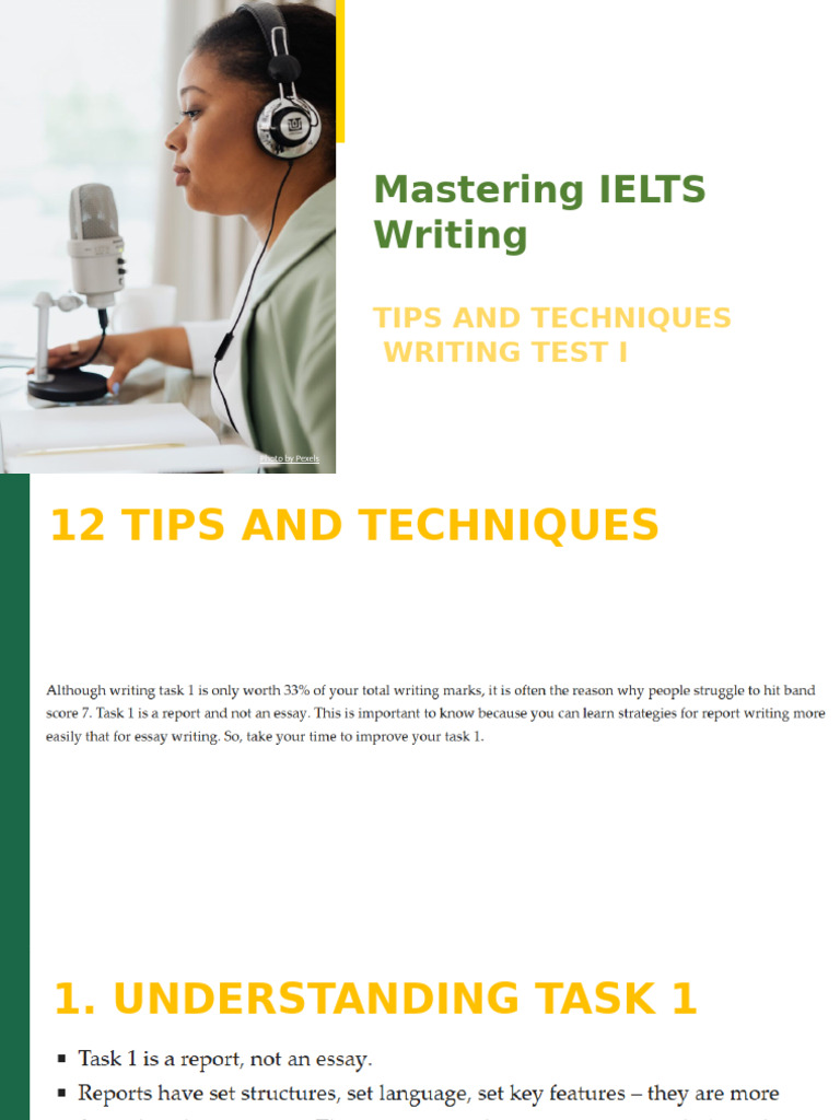 IELTS Writing Tips & Techniques | PDF | Technology & Engineering