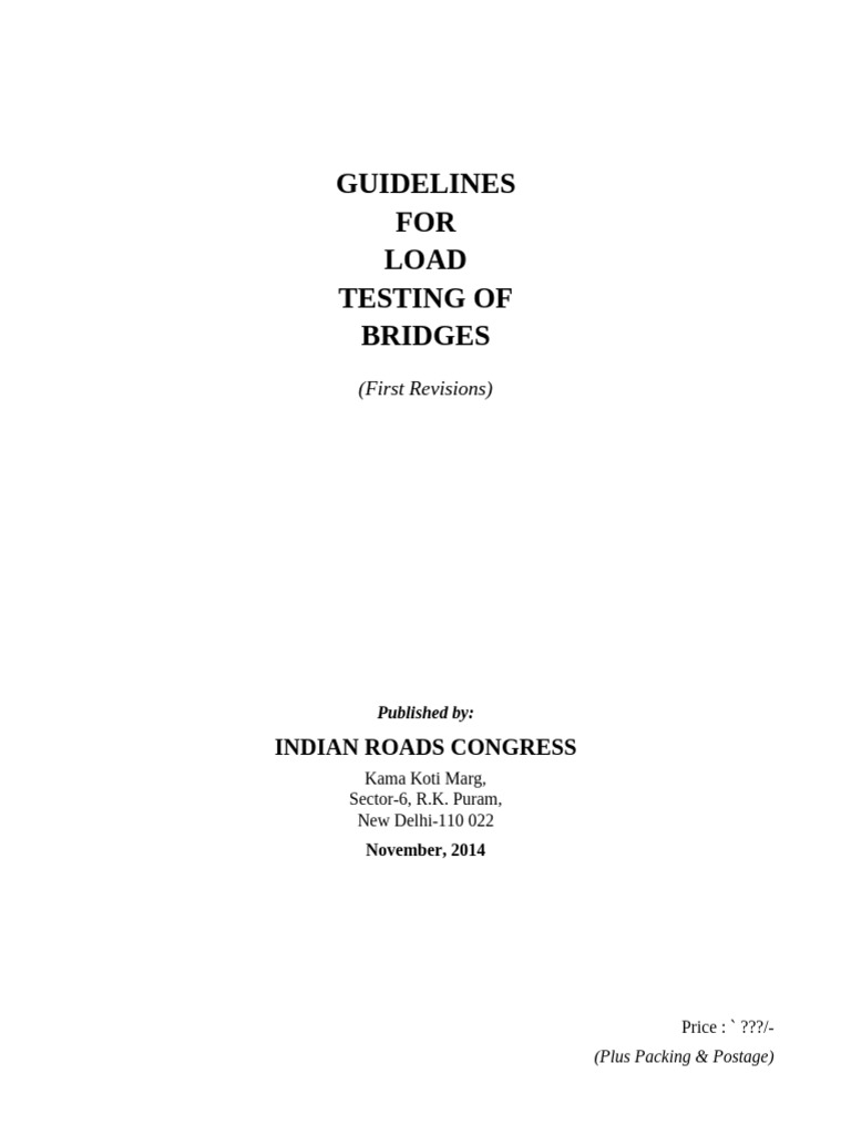 Irc Gov in SP 051 2014 | PDF | Strength Of Materials | Concrete