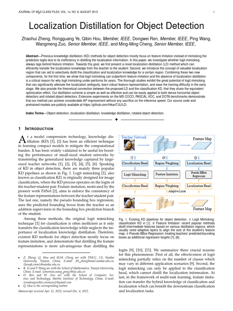 Localization Distillation For Object Detection 3hlccxfy | PDF ...