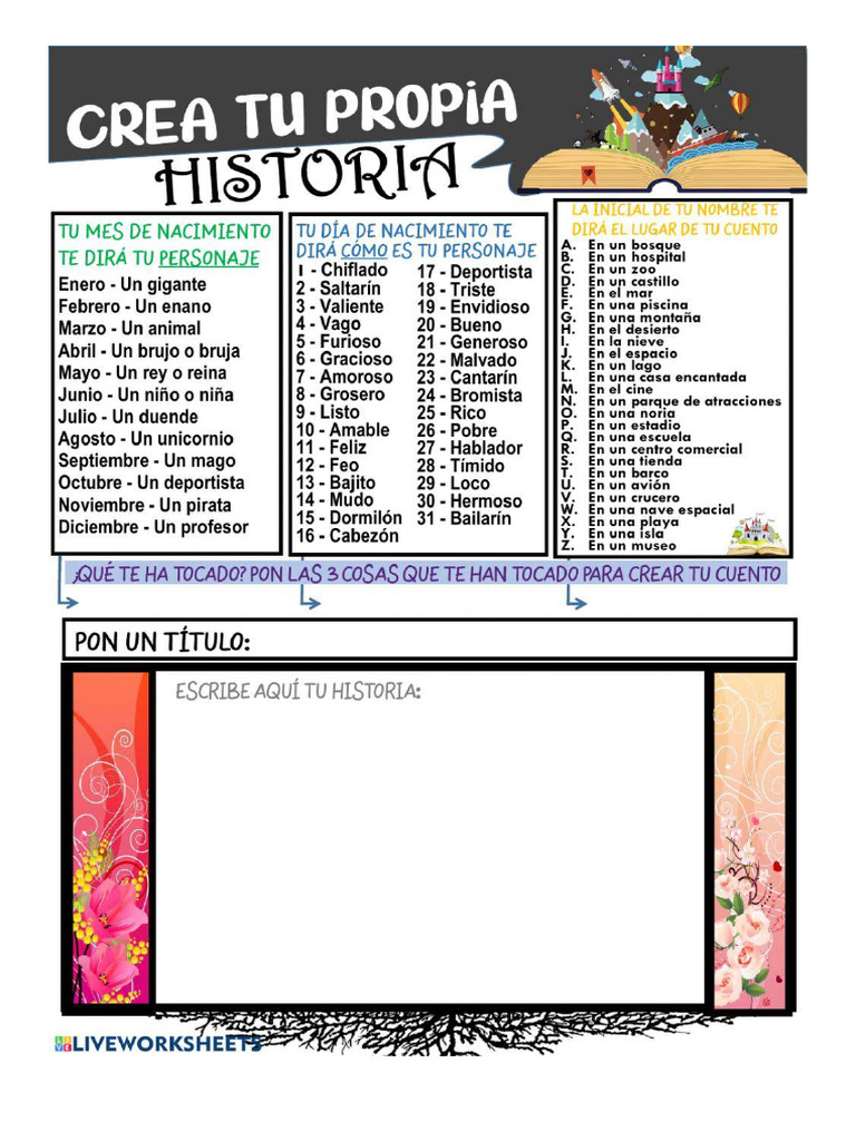 Crea Tu Propia Historia | PDF