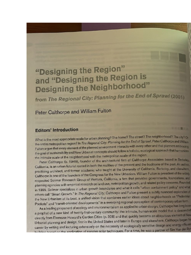 Urban Planning for Sustainable Regions | PDF | Urban Sprawl | Urban Design