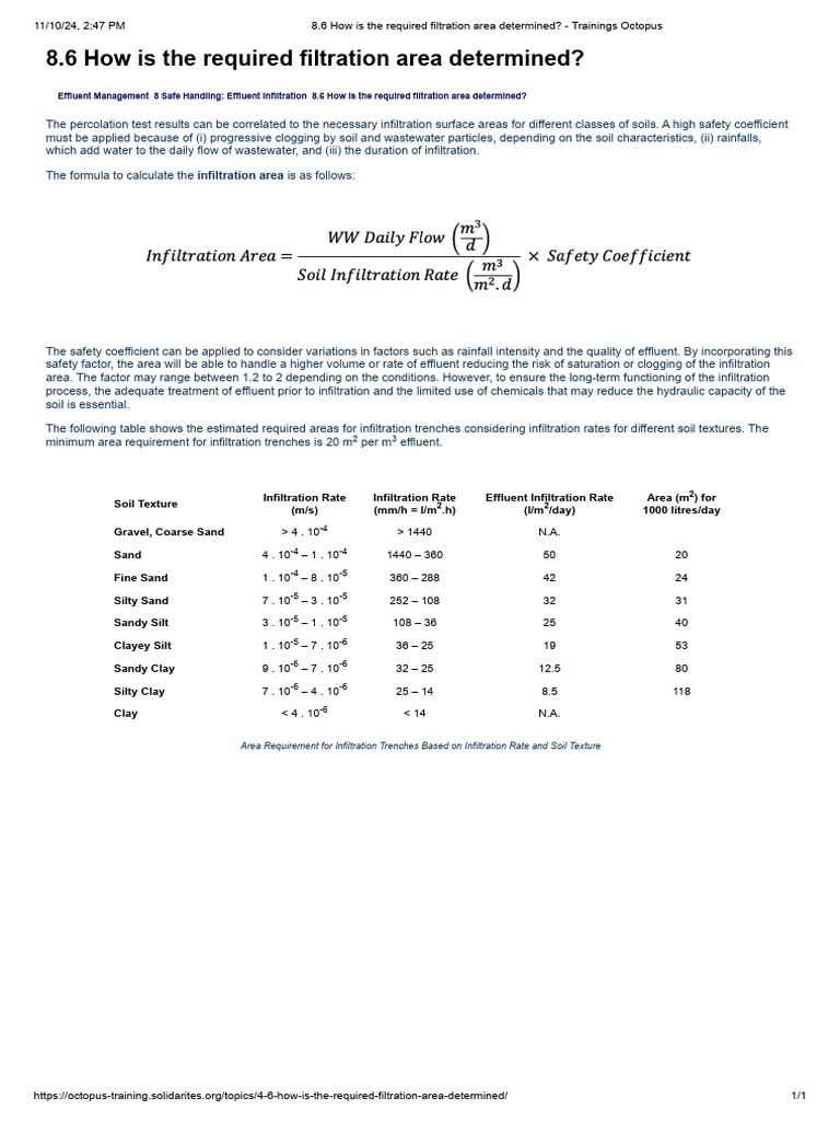 8.6 How Is The Required Filtration Area Determined - Trainings Octopus ...