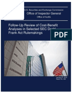 Follow-Up Review of Cost-Benefit Analyses in Selected SEC Dodd-Frank Act Rule Makings