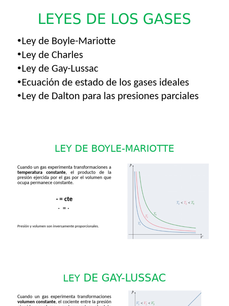 Leyes de los Gases y sus Aplicaciones | PDF | Gases | Mecánica estadística