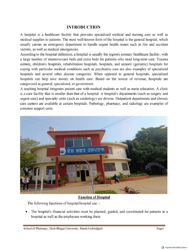 hospital report | PDF