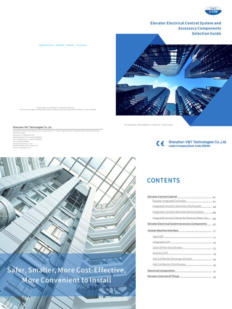 Elevator Control System Accessories Guide | PDF