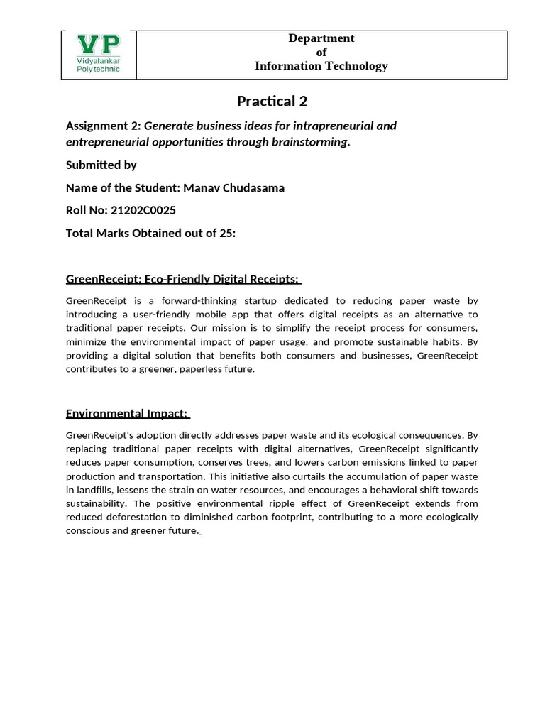 Practical 2 EDP | PDF | Sustainability | Mobile App