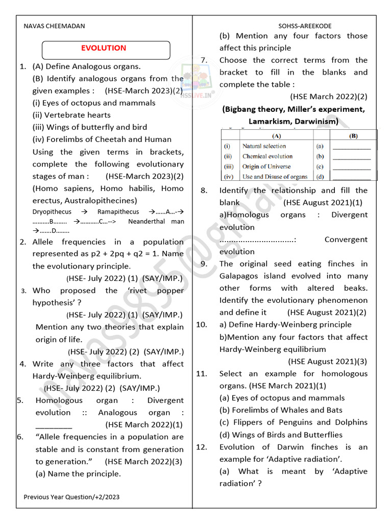 hsslive-xii-zoology-05-evolution-updated-pdf-evolution-homo