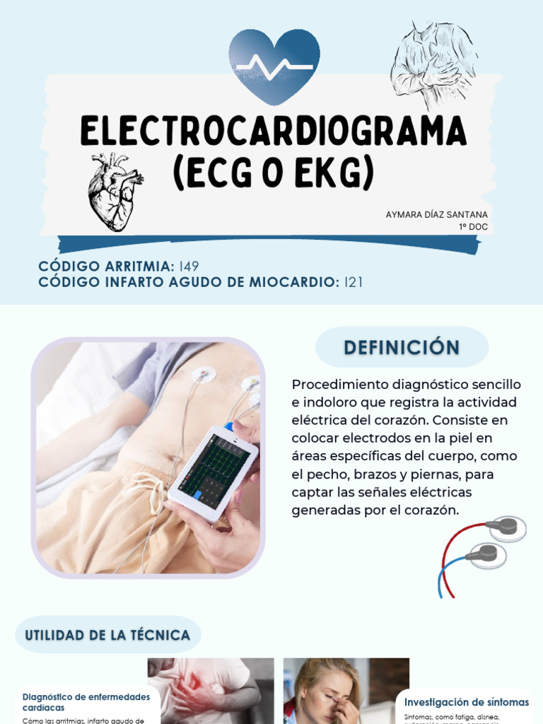 Electrocardiograma | PDF | Infarto de miocardio | Electrocardiografia
