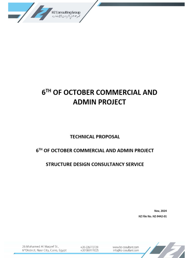 Structure Design Proposal for 6th Oct Project | PDF | Specification ...