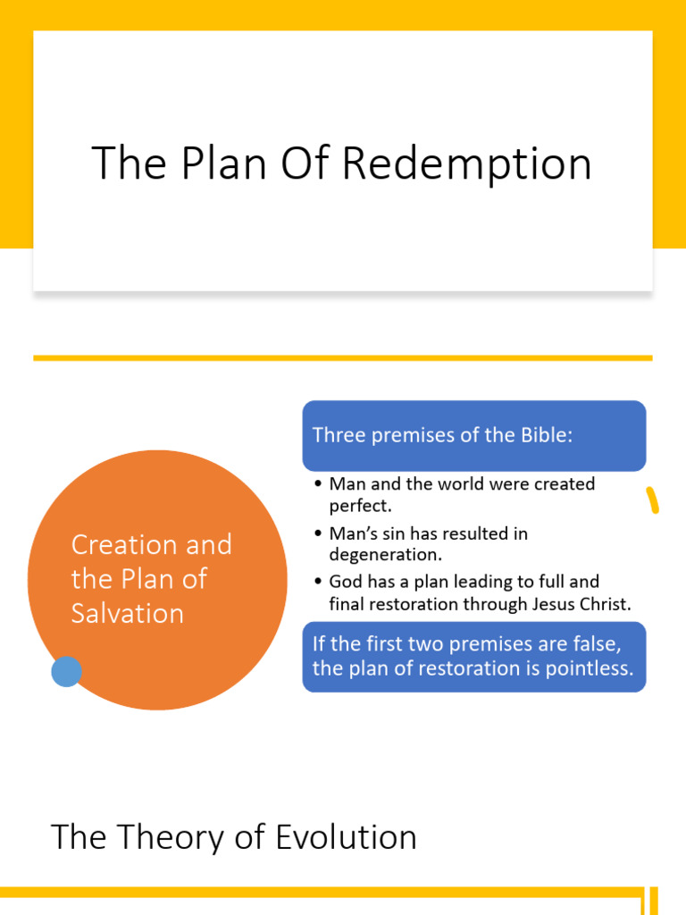 The Plan of Redemption | PDF | Salvation | Born Again