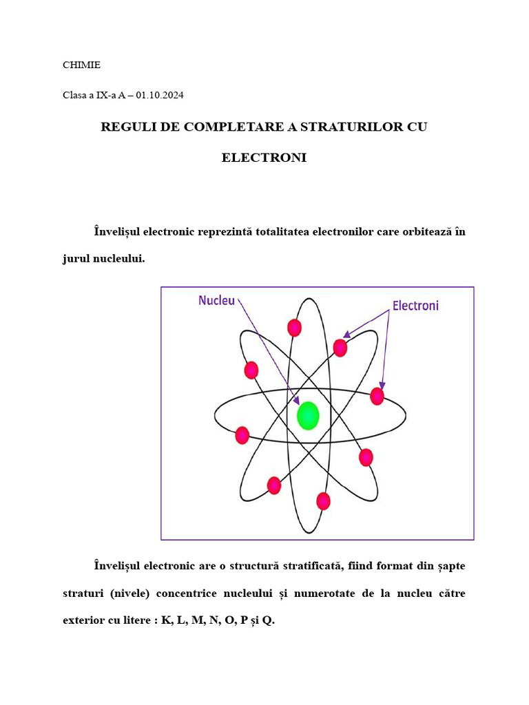 IX A - REGULI DE COMPLETARE CU ELECTRONI - 1 Oct | PDF