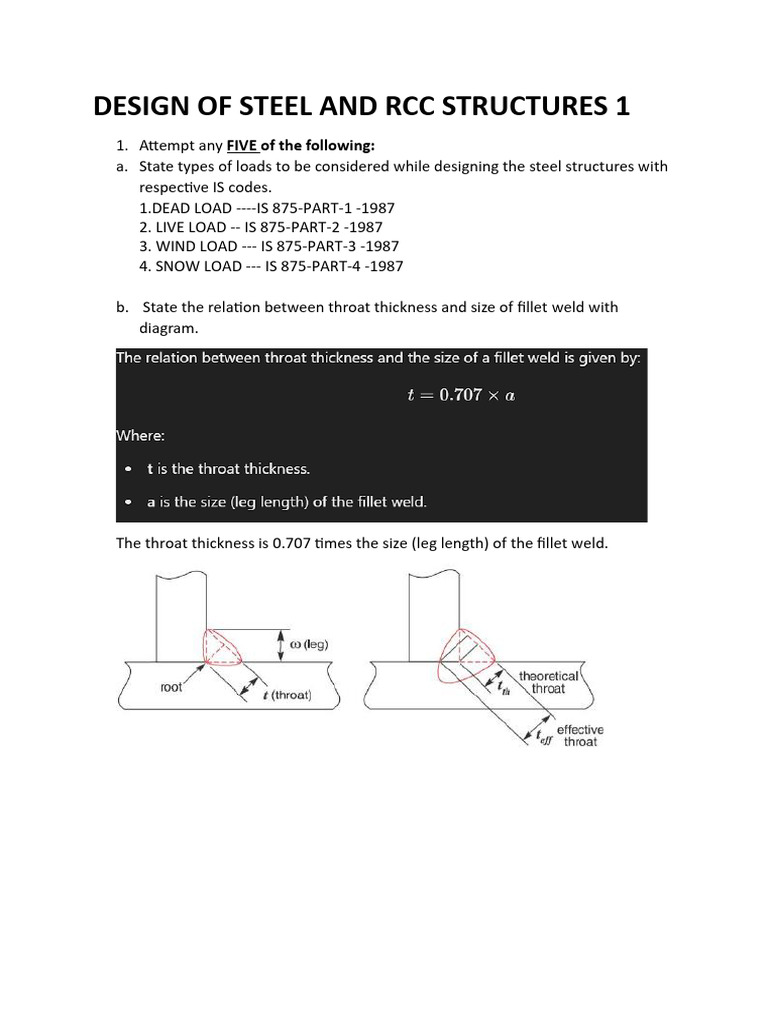 Design of Steel and RCC Structures 1 | PDF | Strength Of Materials ...